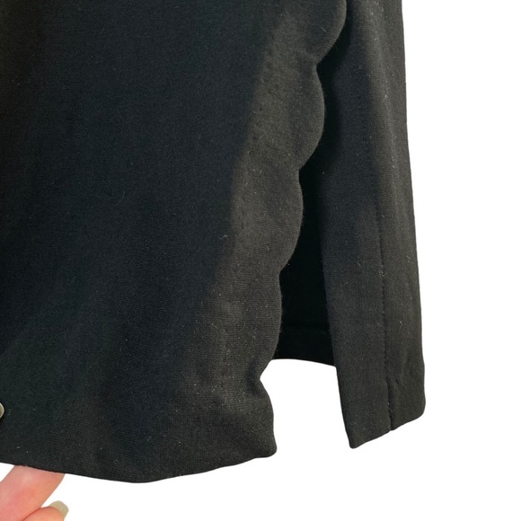 ANTHROPOLOGIE Freya Sleeveless Scalloped Trim Essential Black Jumpsuit (Size 4) - Picture 7 of 15